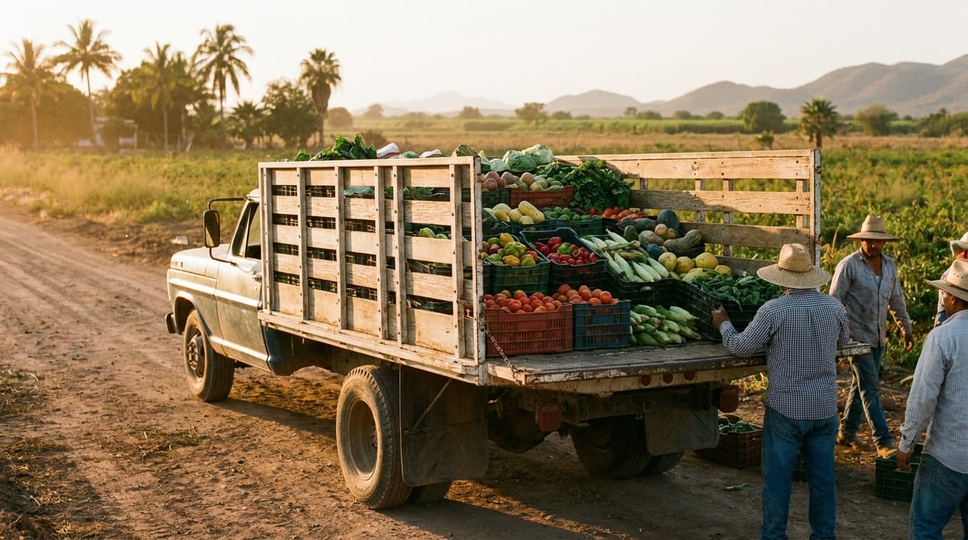 Carrocería de redilas para transporte agrícola en Sinaloa